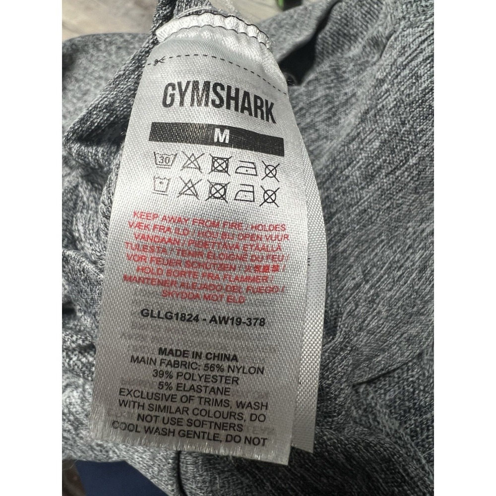 Gymshark‎ Womens Medium Blue Heather Leggings High Waisted - Picture 8 of 8